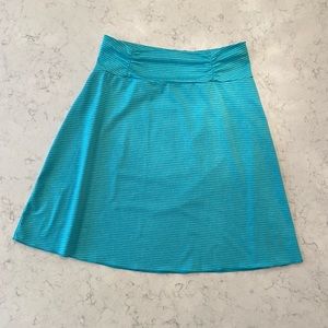 Tranquillity blue striped sport summer skirt small